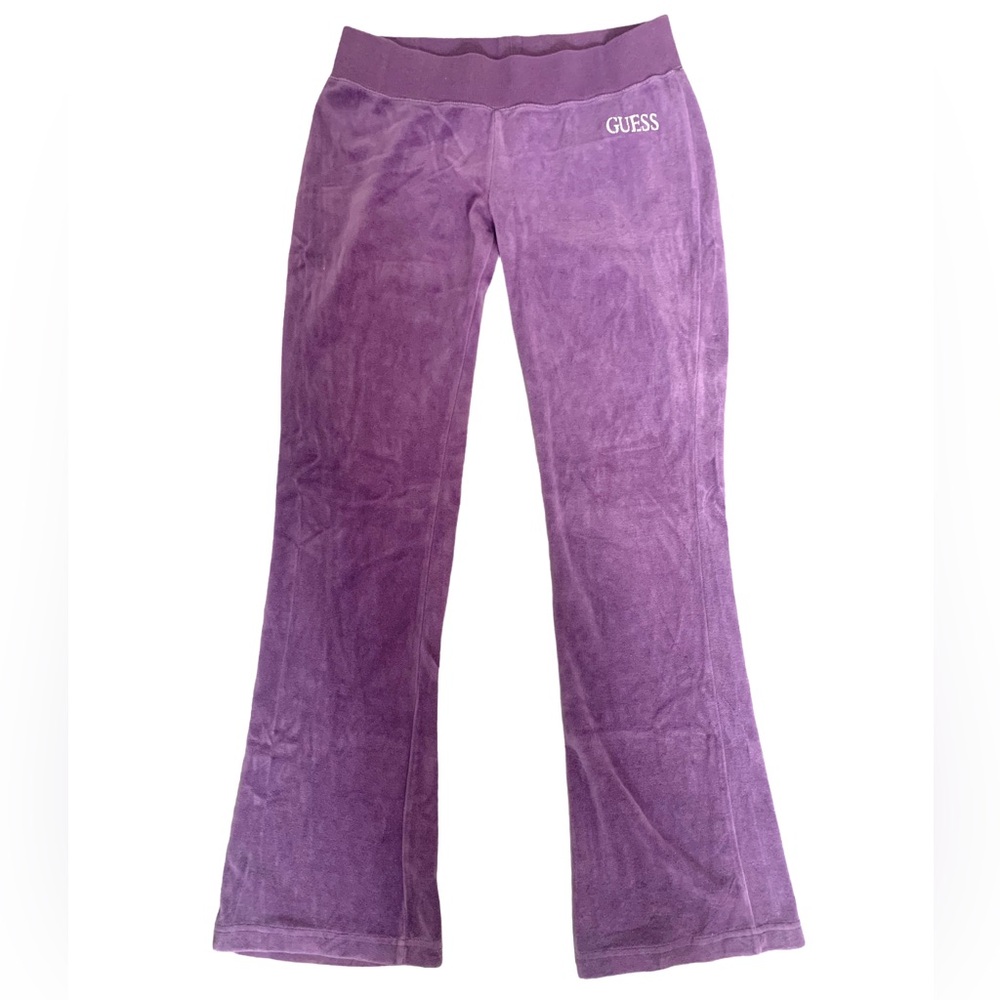 Vintage Guess velour purple sweatpants